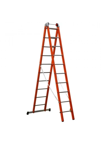 Çağsan İki Parçalı Çok Amaçlı Fiberglas Merdiven (V2) 2x10 Basamaklı - FS6-V2