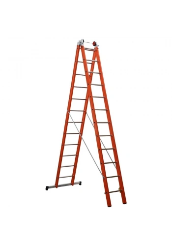 Çağsan İki Parçalı Çok Amaçlı Fiberglas Merdiven (V2) 2x12 Basamaklı - FS7-V2