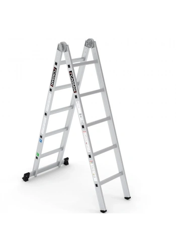 Çağsan Katlanır Alüminyum Merdiven 2x5 Basamaklı - K3
