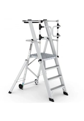Çağsan Katlanır Platformlu Merdiven 3+1 Basamaklı - KPN3