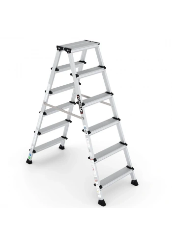 Çağsan Olimpos Çift Çıkışlı Alüminyum Merdiven 6 Basamaklı - OL6