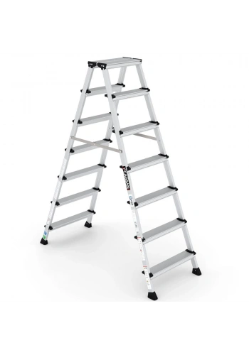 Çağsan Olimpos Çift Çıkışlı Alüminyum Merdiven 7 Basamaklı - OL7