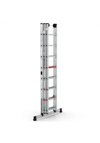 Çağsan Smart Level Üç Parçalı Sürgülü Alüminyum Merdiven 3x8 Basamaklı - PRO_3x8