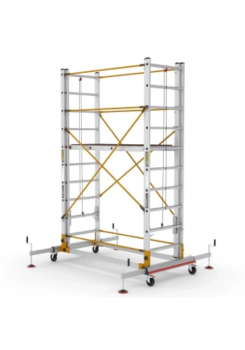 Çağsan Telesafe İki Parçalı Alüminyum İskele 2x10 Basamaklı - S005_XL_FP