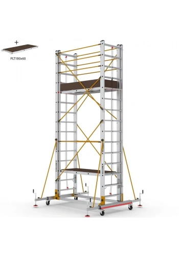 Çağsan Telesafe XL İki Parçalı Alüminyum İskele 2x15 Basamaklı - S008_XLN