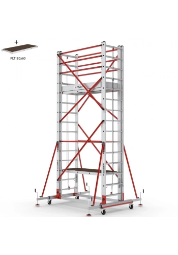 Çağsan Telesafe XL Premium İki Parçalı Alüminyum İskele 2x13 Basamaklı - S007_XLN_PR