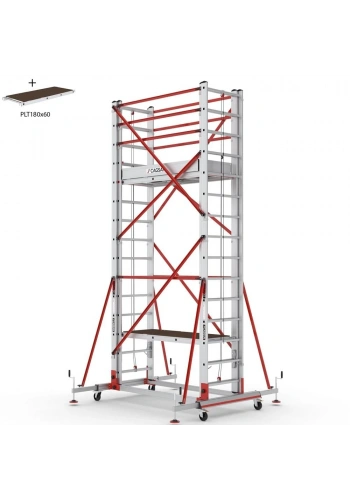 Çağsan Telesafe XL Premium İki Parçalı Alüminyum İskele 2x15 Basamaklı - S008_XLN_PR