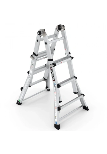 Çağsan Telesky Çok Amaçlı Katlanır Alüminyum Merdiven 3 Basamaklı - CK250
