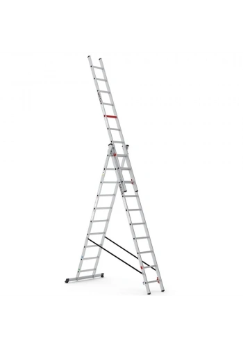 Çağsan Triomax Üç Parçalı Çok Amaçlı Alüminyum Merdiven 3x10 Basamaklı - TS195