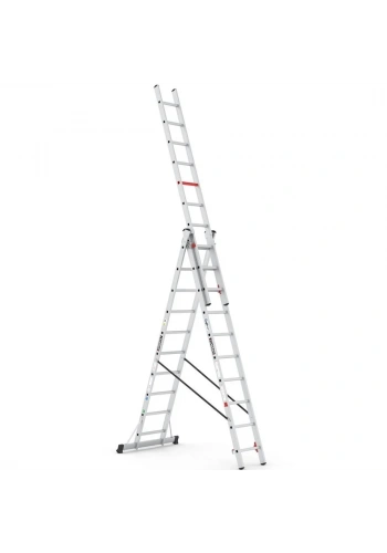Çağsan Üç Parçalı Çok Amaçlı Alüminyum Merdiven 3x10 Basamaklı - TS190