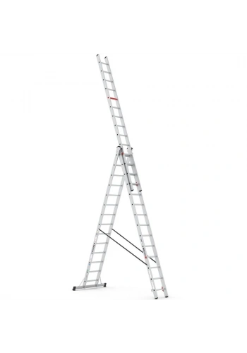 Çağsan Üç Parçalı Çok Amaçlı Alüminyum Merdiven 3x12 Basamaklı - TS205