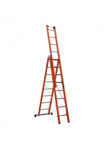 Çağsan Üç Parçalı Çok Amaçlı Çok Amaçlı Fiberglas Merdiven (V3) 3x8 Basamaklı - FS175-V3