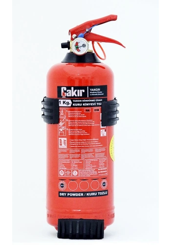 Çakır Yangın Söndürme Cihazı Kuru Kimyevi Tozlu ABC (100-40) 1 Kg