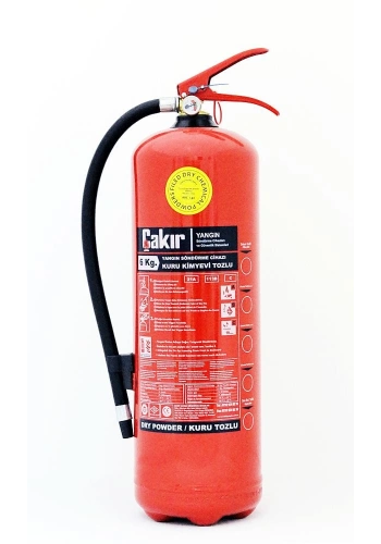 Çakır Yangın Söndürme Cihazı Kuru Kimyevi Tozlu ABC (100-40) 6 Kg