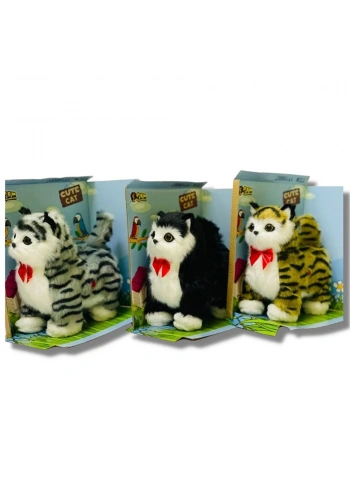 Can Oyuncak Sesli Sensörlü Kedi 5231