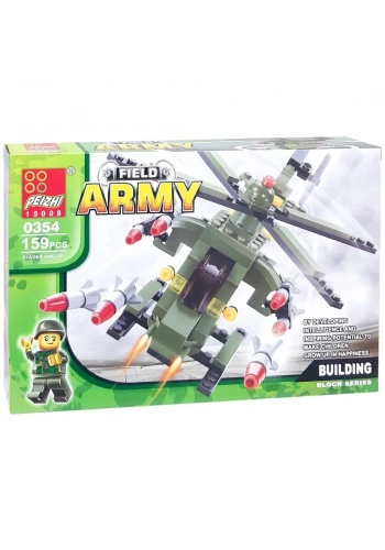 Canem Oyuncak Askeri Helikopter Blok Seti 159 Parça 6+ 0354