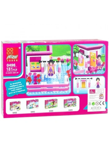 Canem Oyuncak Figürlü Ev Blok Seti 181 Parça 6+ 0496