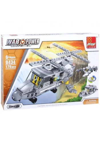 Canem Oyuncak Helikopter Blok Seti 179 Parça 6+ 0434