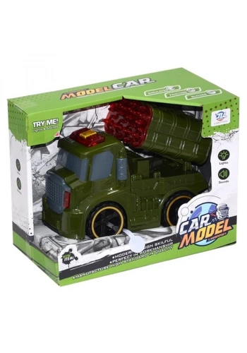 Canem Oyuncak Sürtmeli Sesli Işıklı Askeri Araçlar 8899-4A