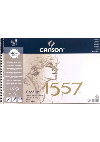 Canson 1557 Eskiz Çizim Defteri (25x35cm) 120gr 15yp