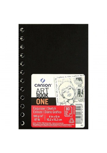 Canson Art Book Eskiz Defteri 10.2x15.2cm 100gr 80yp Spiralli