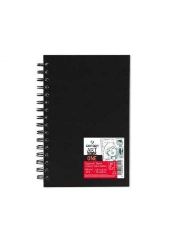 Canson Art Book One Eskiz Defter Sert Kapak 14x21.6cm 100gr 80yp Spiralli