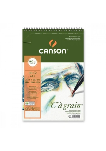Canson C à grain Eskiz Çizim Defteri A4+ 180gr 30yp Spiralli