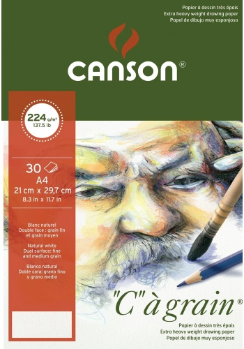 Canson C à grain Eskiz Çizim Defteri A4 224gr 30yp