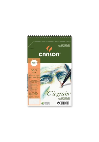 Canson C à grain Eskiz Çizim Defteri A5 180gr 30yp Spiralli