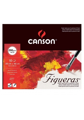 Canson Figueras Tuval Görünümlü Yağlı Boya Defteri 290 gr. 38x46 cm. 10 yaprak
