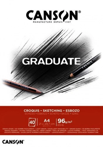 Canson Graduate Eskiz Çizim Defter A4 96gr 40yp