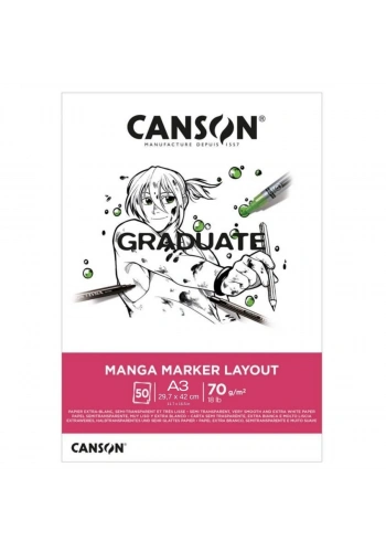 Canson Graduate Marker Defter A3 70gr 50yp