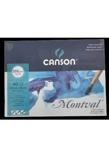 Canson Montval Suluboya Defteri (24x32cm) 200gr 40 Sayfa
