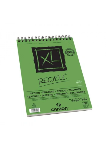 Canson Recycle Eskiz Çizim Defteri A4 160gr 50yp Spiralli