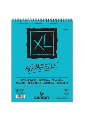 Canson XL Aquarelle Spiralli Sulu Boya Defteri Blok 300 gr. A4 30 Sayfa
