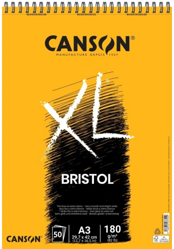 Canson XL Bristol Defteri Blok 180 gr. A3 50 yaprak