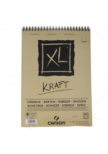 Canson XL Kraft Croquis Eskiz Defter A3 90gr 60yp