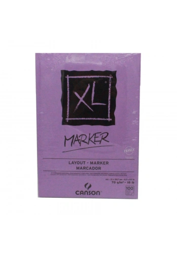 Canson XL Marker Çizim Defteri A4 70gr 100yp