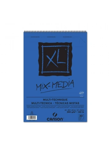 Canson XL Spiralli Çok Amaçlı Blok A3 300gr 30yp