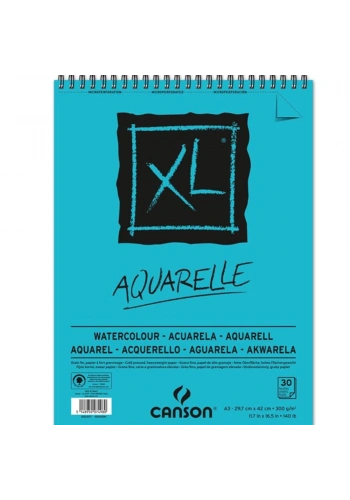 Canson XL Sulu Boya Spiralli Bloklar SPP Canxl Aquarelle 30 Syf A4 300 GR