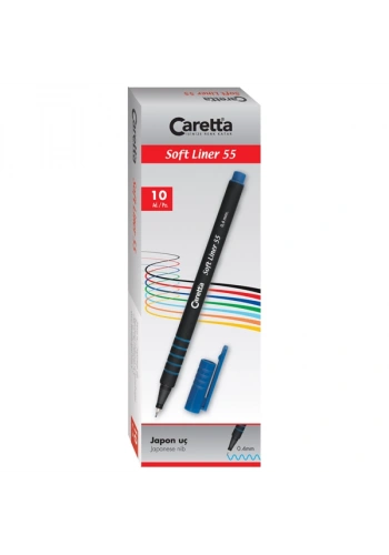 Caretta Softliner Keçeli Kalem 0.4 MM Yeşil 10 LU 55/04