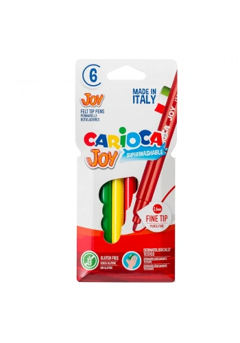 Carioca Joy Süper Yıkanabilir Keçeli Boya Kalemi 6 Lı