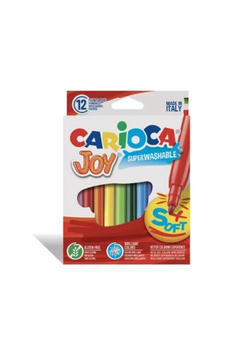 Carioca Joy Süper Yıkanabilir Keçeli Kalem 12 Renk (40614)