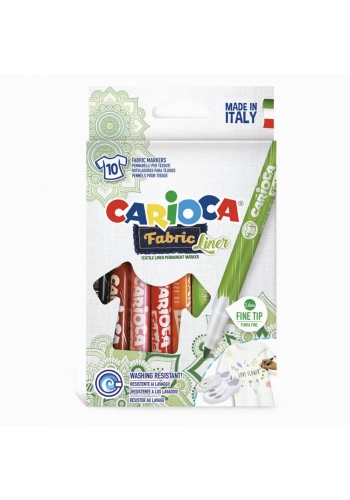Carioca Kumaş Boya Kalemi Keçeli Fıne 10 Lu 42909