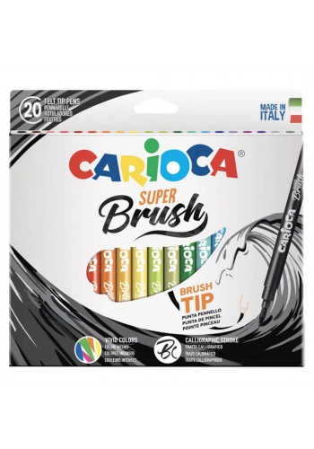Carioca Super Brush Keçeli Boya Kalemi 20 Li