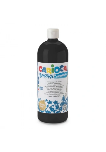Carioca Tempera Yıkanabilir Poster Boya 1000 ml. SİYAH