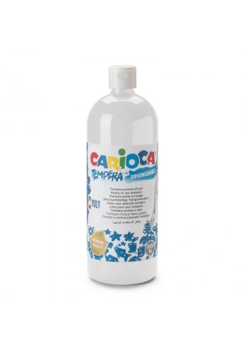 Carioca Tempera Yıkanabilir Poster Boya 1000 ml. BEYAZ