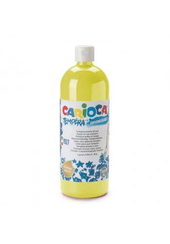 Carioca Tempera Yıkanabilir Poster Boya 1000 ml. AÇIK SARI