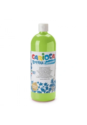 Carioca Tempera Yıkanabilir Poster Boya 1000 ml. AÇIK YEŞİL