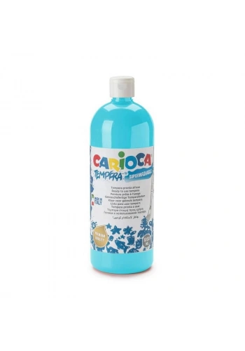 Carioca Tempera Yıkanabilir Poster Boya 1000 ml. AÇIK MAVİ